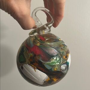 Handcrafted Multicolor Glass Art Ornament